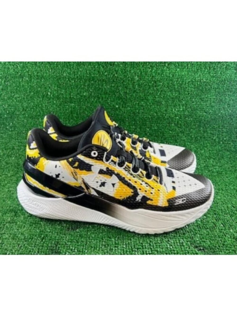 Men Unreleased Under Armour Curry 2 Low Flotro "Taxi" Shoes 3027050-001 Size 7